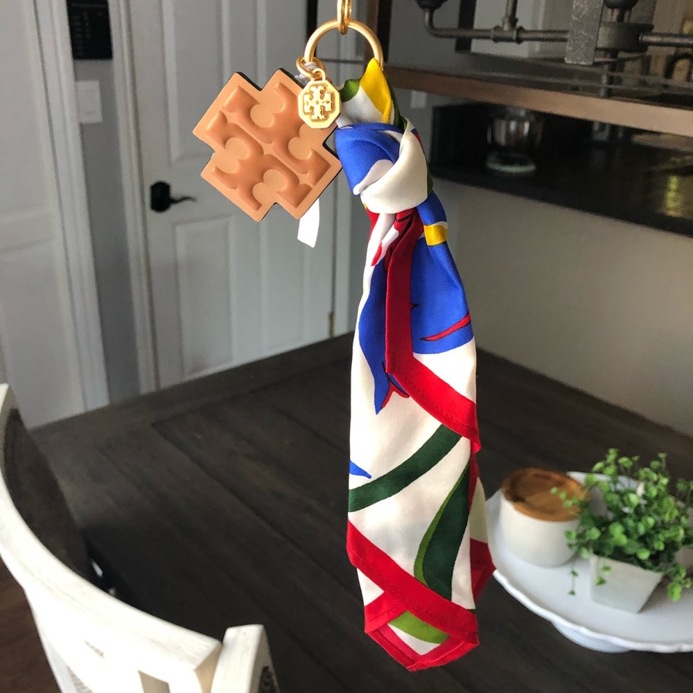 Authentic Tory Burch Scarf Key Fob